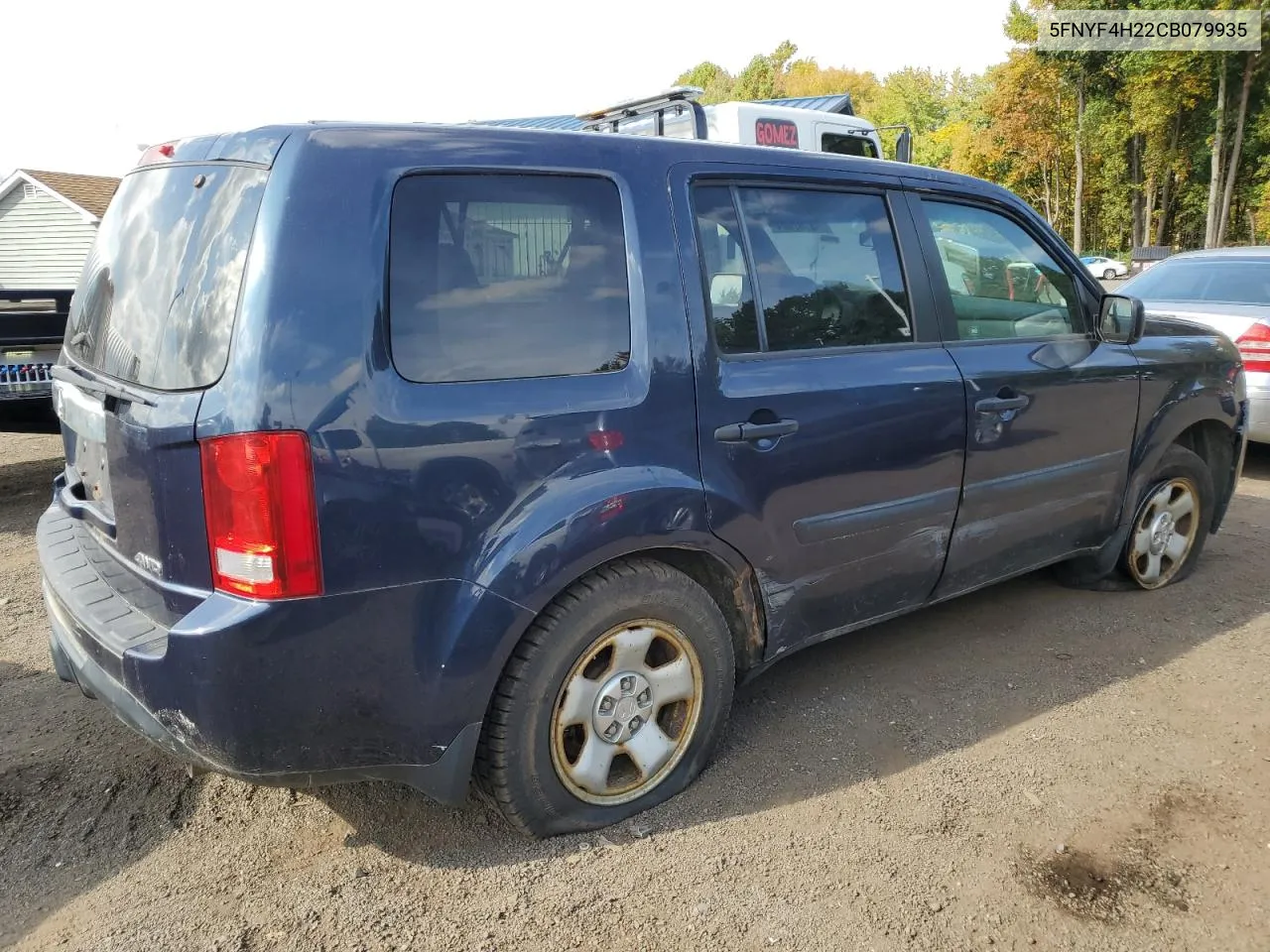 2012 Honda Pilot Lx VIN: 5FNYF4H22CB079935 Lot: 73167604