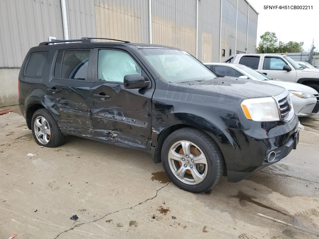 2012 Honda Pilot Exl VIN: 5FNYF4H51CB002211 Lot: 73208304