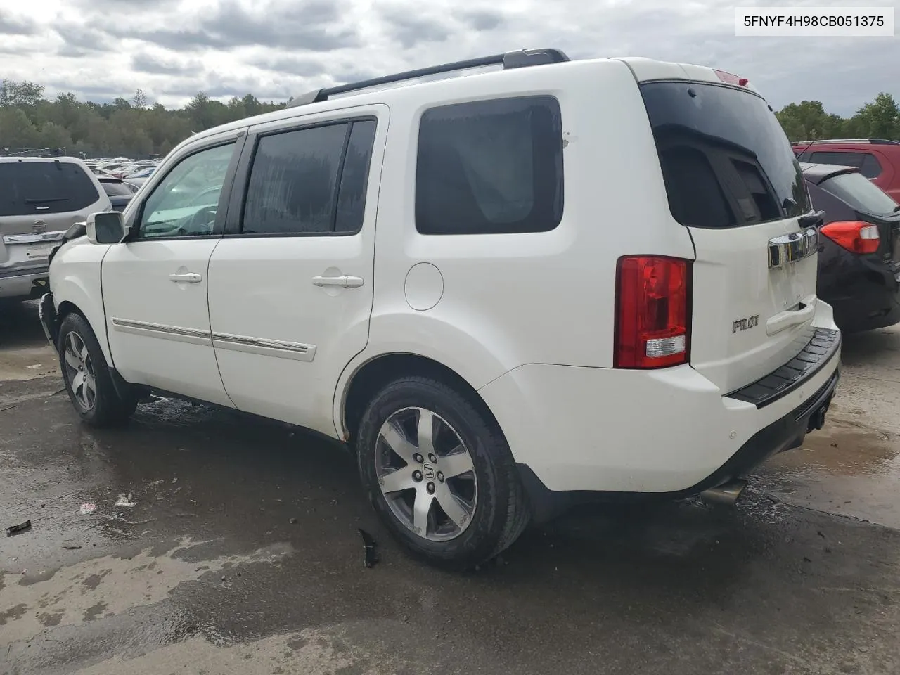 2012 Honda Pilot Touring VIN: 5FNYF4H98CB051375 Lot: 73295364