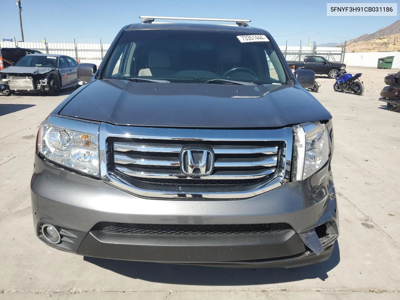 5FNYF3H91CB031186 2012 Honda Pilot Touring