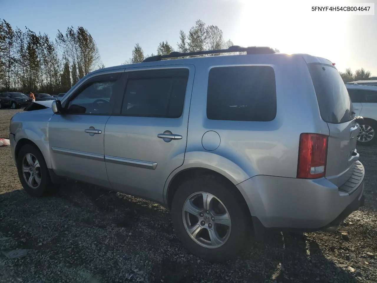 2012 Honda Pilot Exl VIN: 5FNYF4H54CB004647 Lot: 73526234