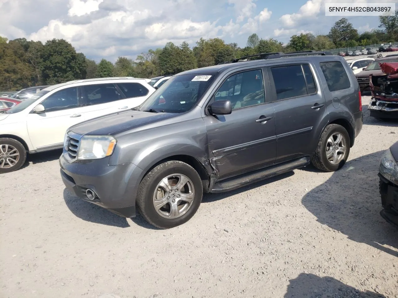 5FNYF4H52CB043897 2012 Honda Pilot Exl