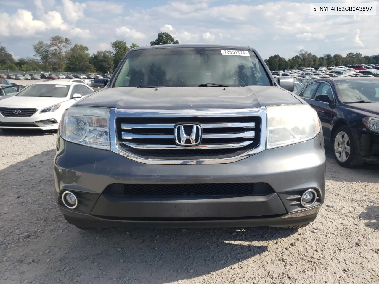 5FNYF4H52CB043897 2012 Honda Pilot Exl