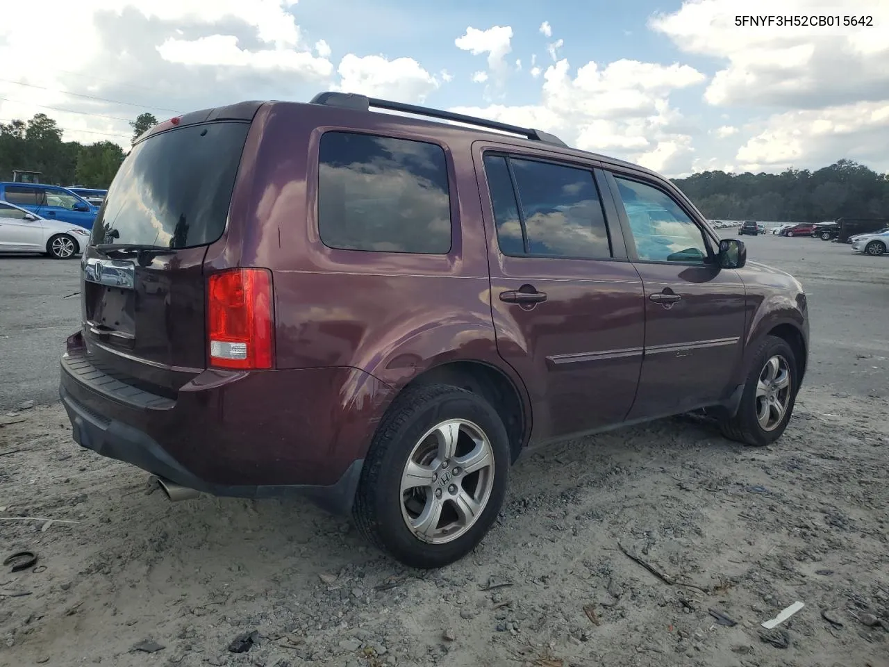 5FNYF3H52CB015642 2012 Honda Pilot Exl