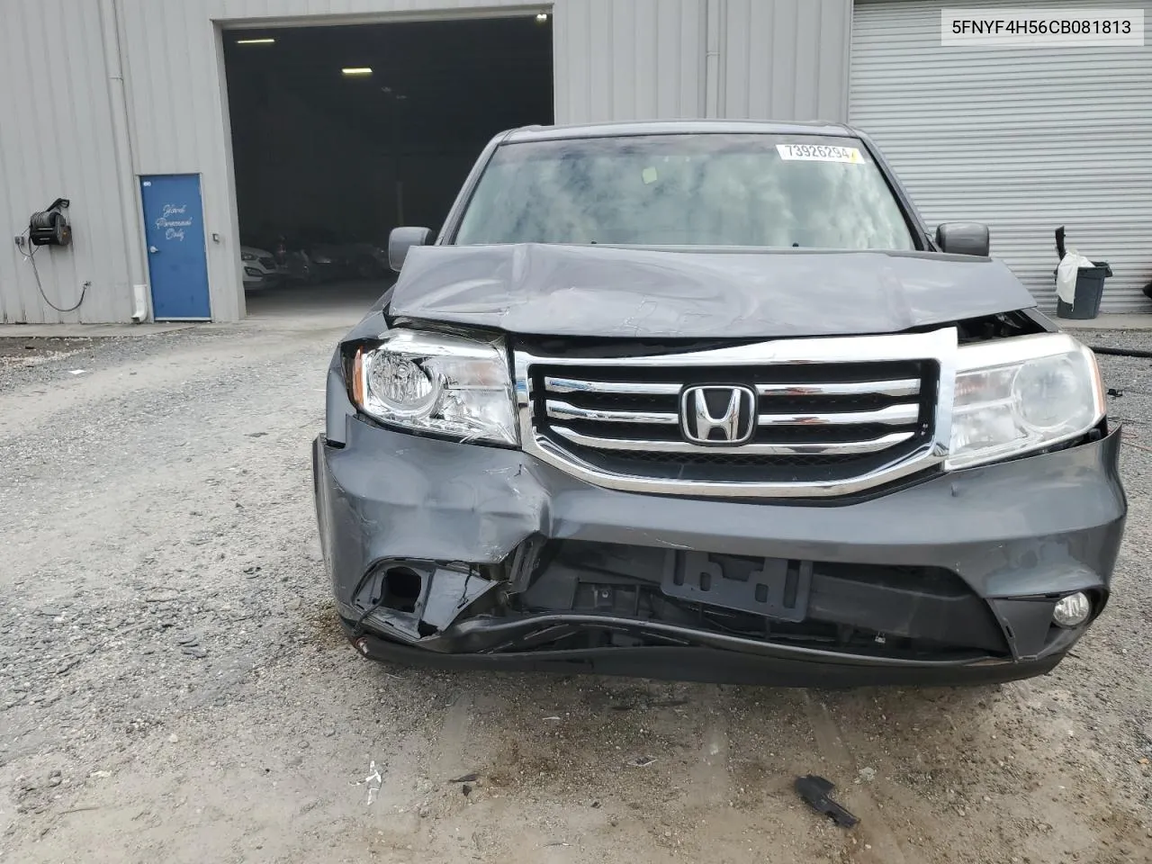 2012 Honda Pilot Exl VIN: 5FNYF4H56CB081813 Lot: 73926294