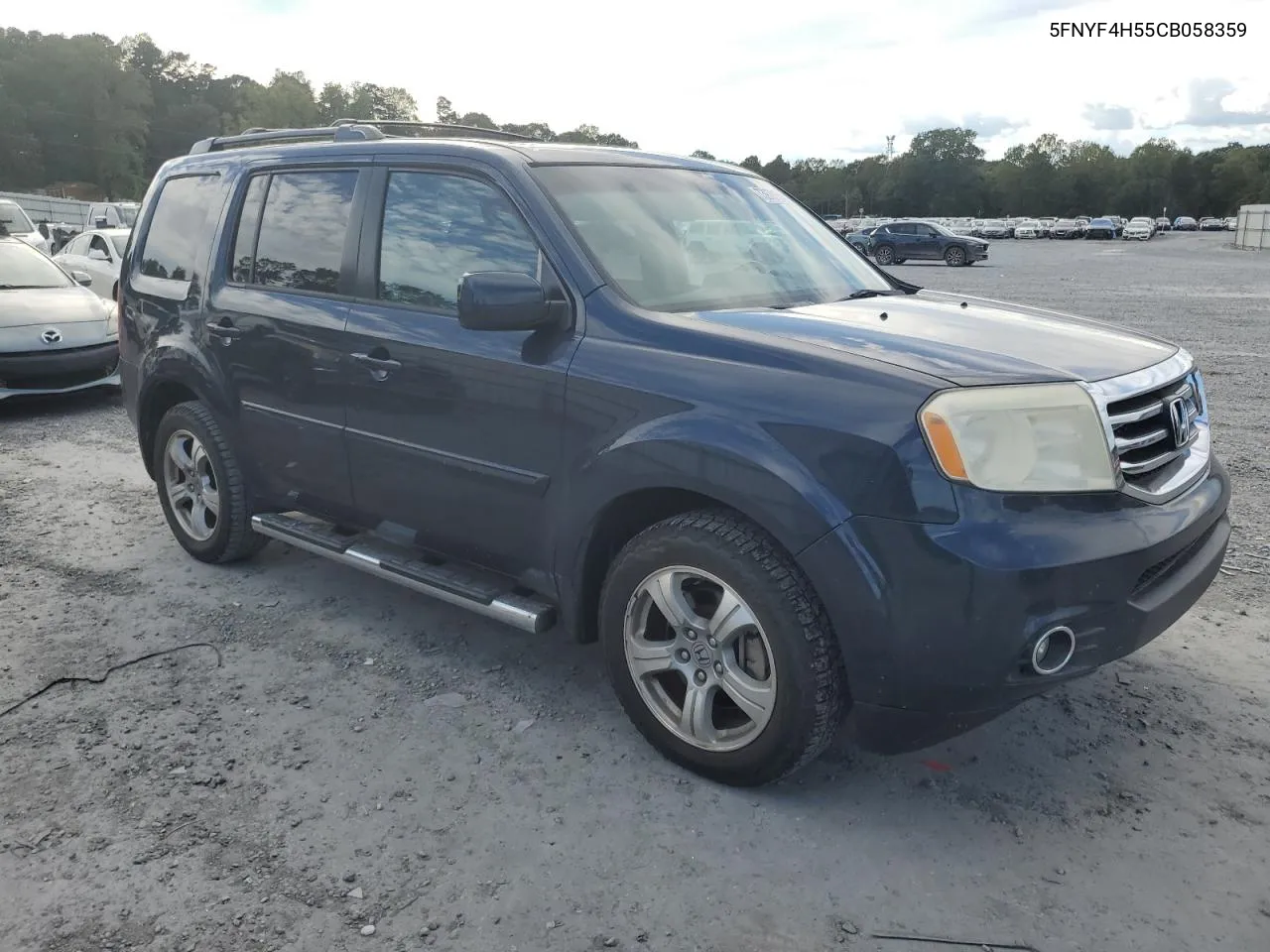 2012 Honda Pilot Exl VIN: 5FNYF4H55CB058359 Lot: 73978134