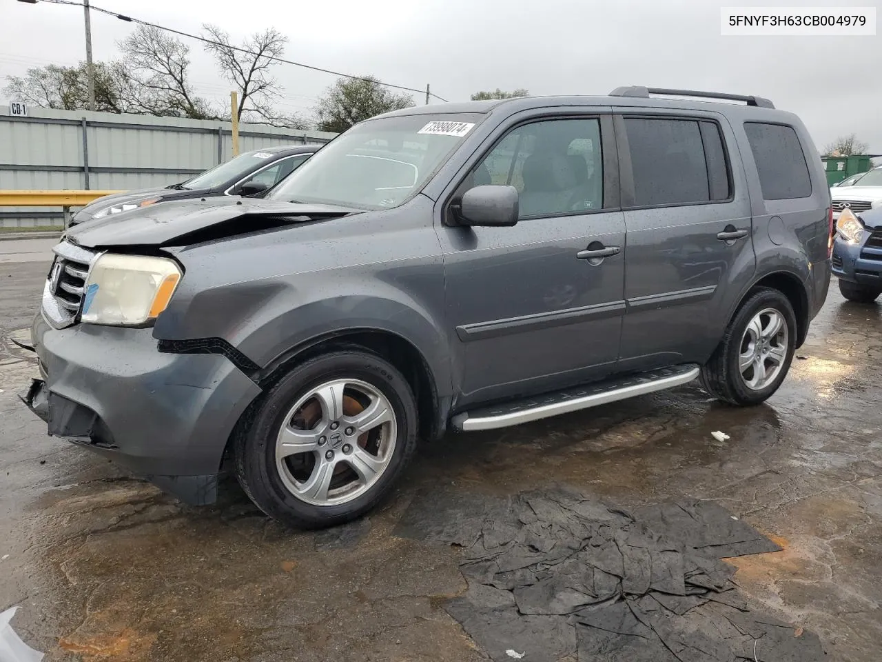 2012 Honda Pilot Exl VIN: 5FNYF3H63CB004979 Lot: 73998074