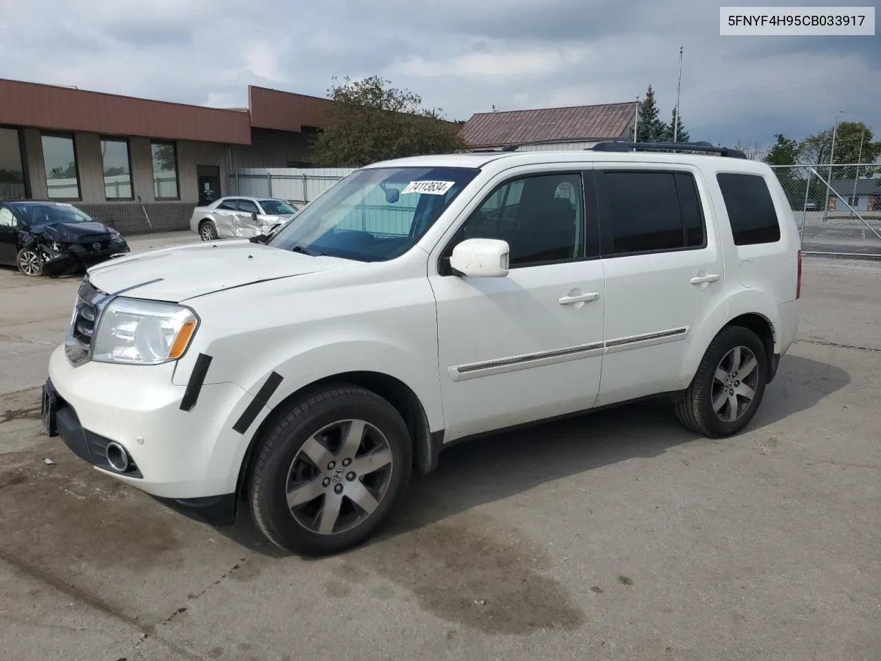 2012 Honda Pilot Touring VIN: 5FNYF4H95CB033917 Lot: 74113634