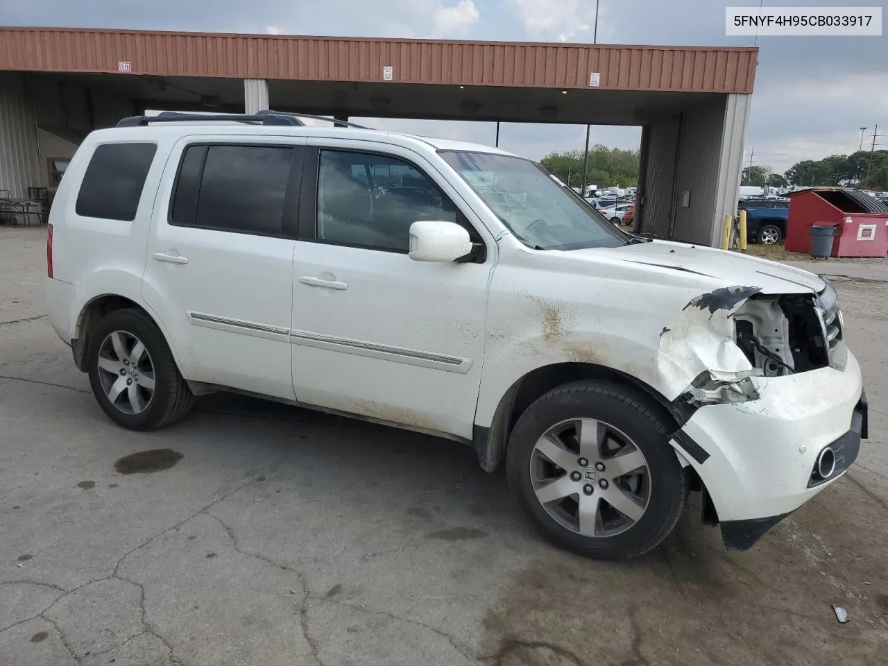 2012 Honda Pilot Touring VIN: 5FNYF4H95CB033917 Lot: 74113634