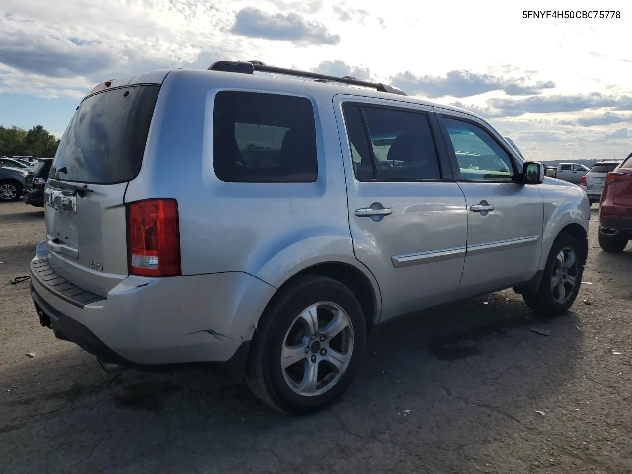 2012 Honda Pilot Exl VIN: 5FNYF4H50CB075778 Lot: 74233524