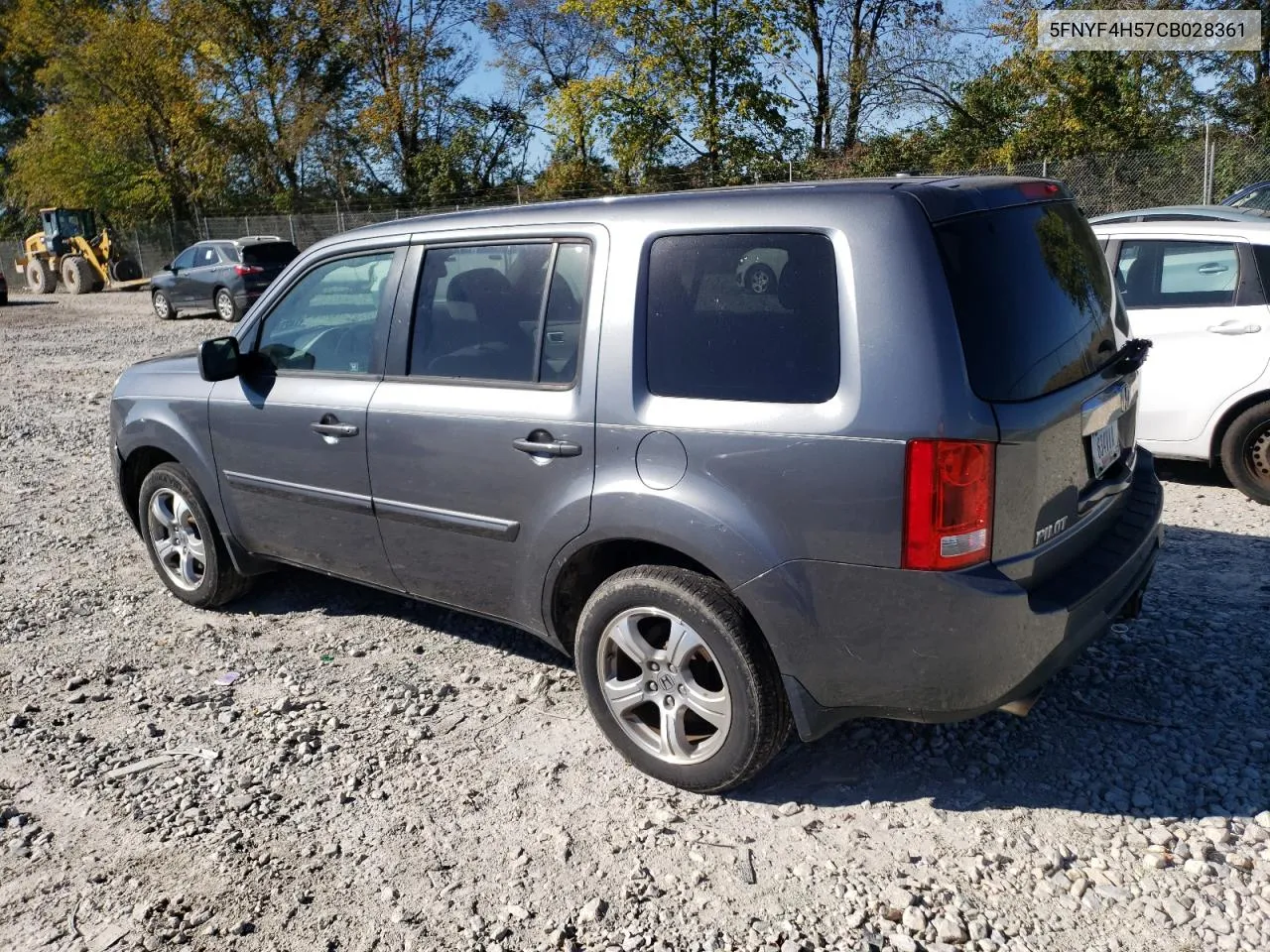 2012 Honda Pilot Exl VIN: 5FNYF4H57CB028361 Lot: 74274374