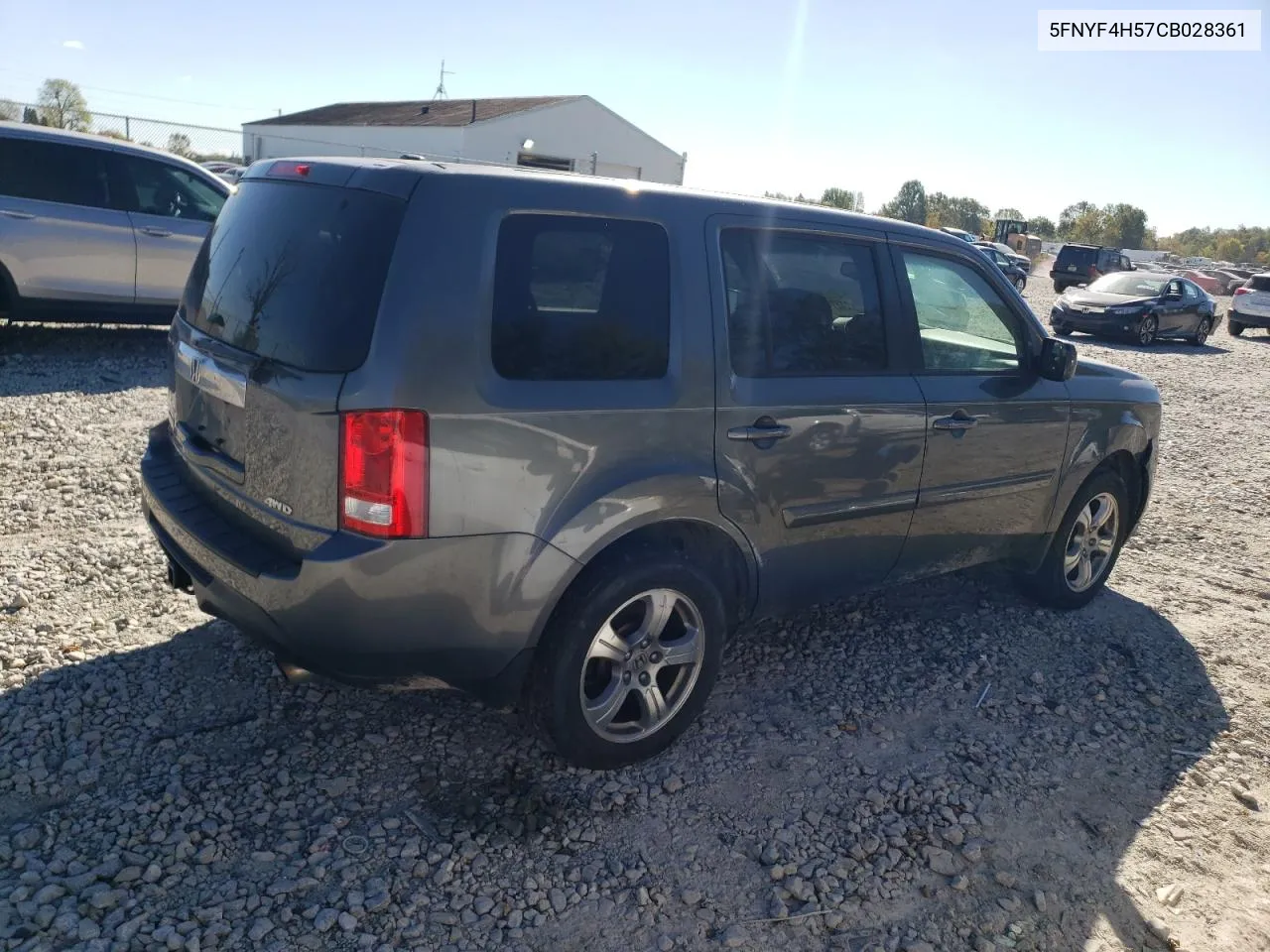 2012 Honda Pilot Exl VIN: 5FNYF4H57CB028361 Lot: 74274374