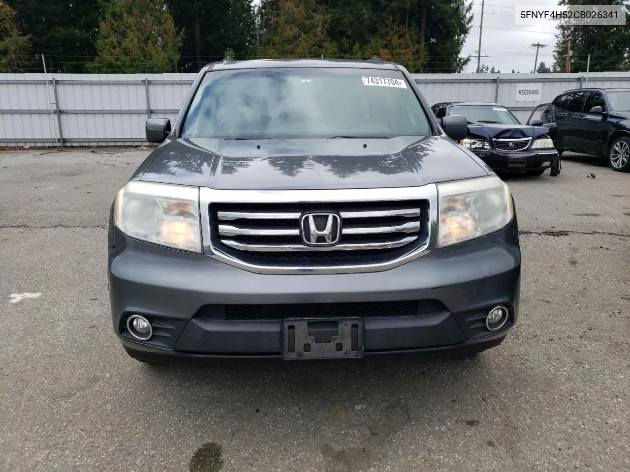 2012 Honda Pilot Exl VIN: 5FNYF4H52CB026341 Lot: 74317704