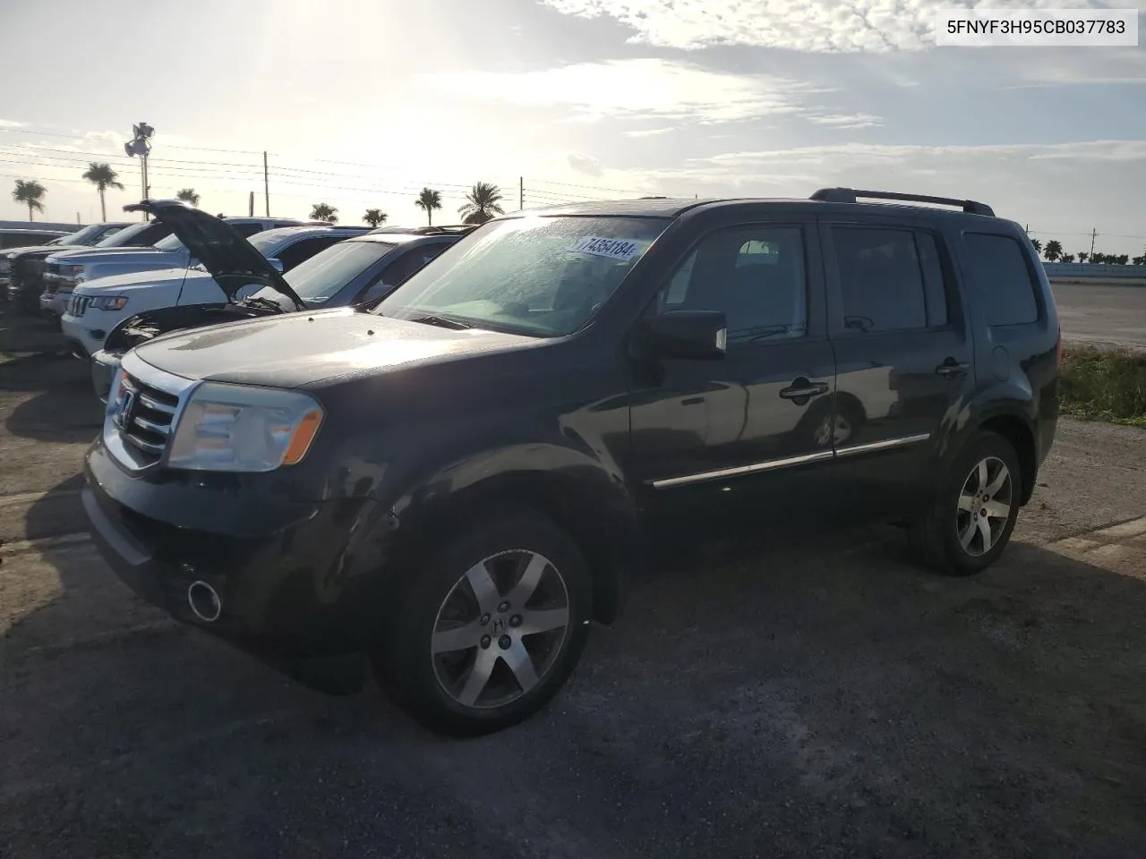 2012 Honda Pilot Touring VIN: 5FNYF3H95CB037783 Lot: 74354184