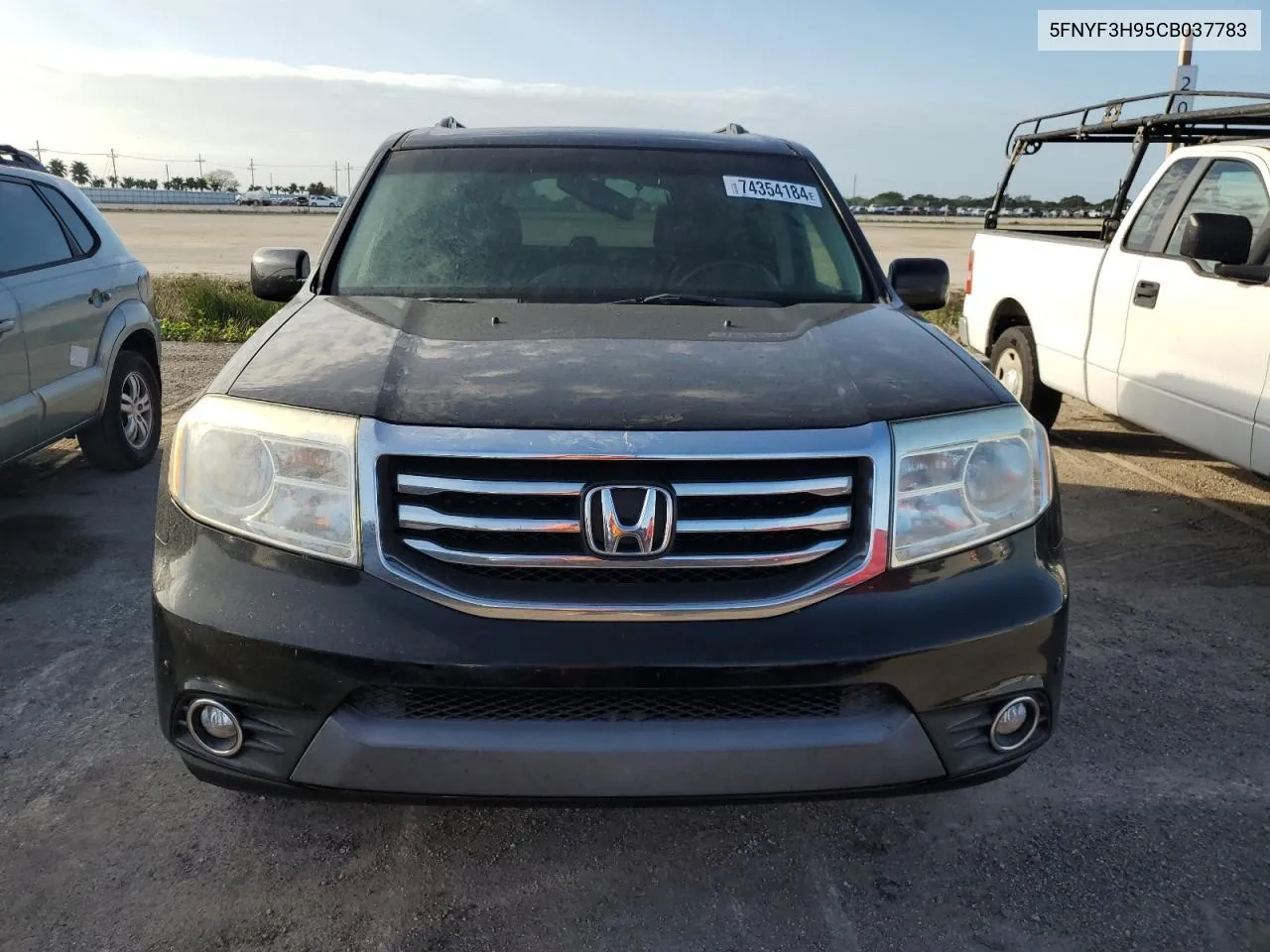 2012 Honda Pilot Touring VIN: 5FNYF3H95CB037783 Lot: 74354184