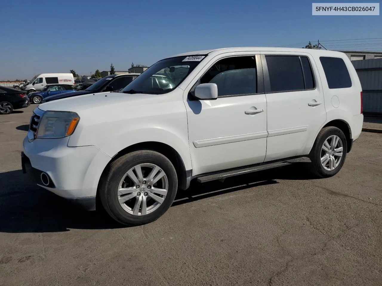 2012 Honda Pilot Ex VIN: 5FNYF4H43CB026047 Lot: 74359044