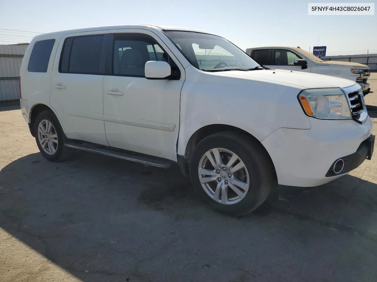 2012 Honda Pilot Ex VIN: 5FNYF4H43CB026047 Lot: 74359044