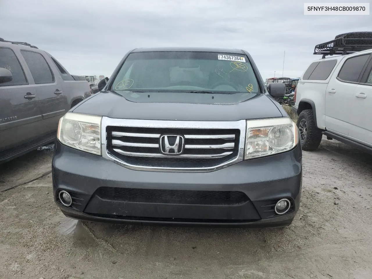 2012 Honda Pilot Ex VIN: 5FNYF3H48CB009870 Lot: 74367384