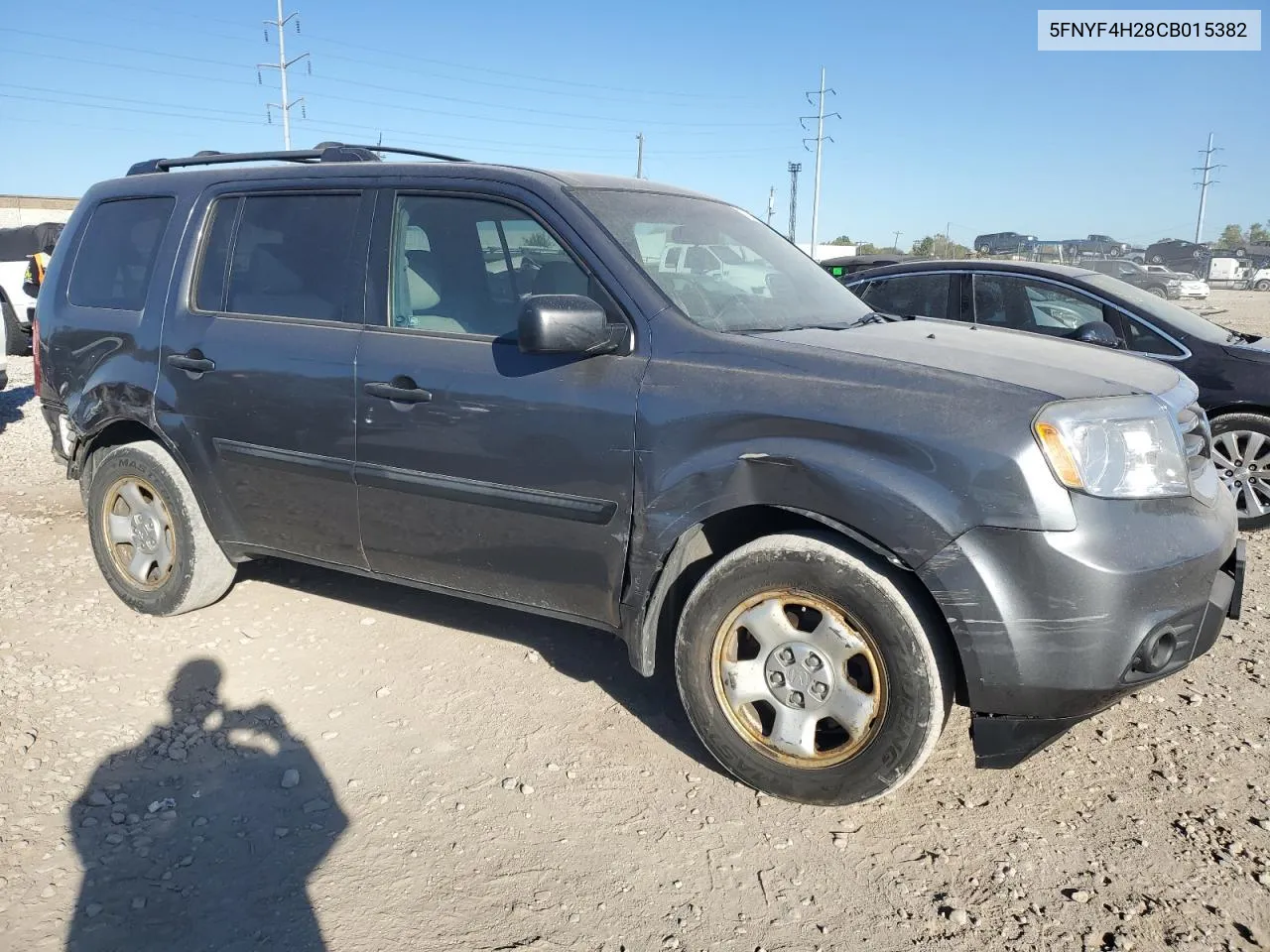 5FNYF4H28CB015382 2012 Honda Pilot Lx