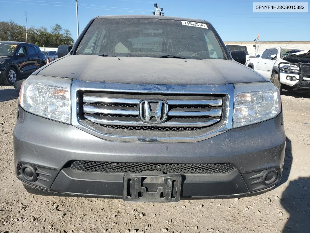 5FNYF4H28CB015382 2012 Honda Pilot Lx