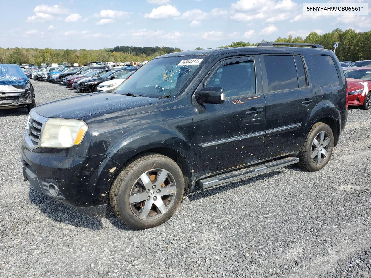 2012 Honda Pilot Touring VIN: 5FNYF4H99CB065611 Lot: 74634414