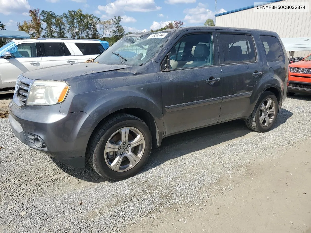 5FNYF3H50CB032374 2012 Honda Pilot Exl