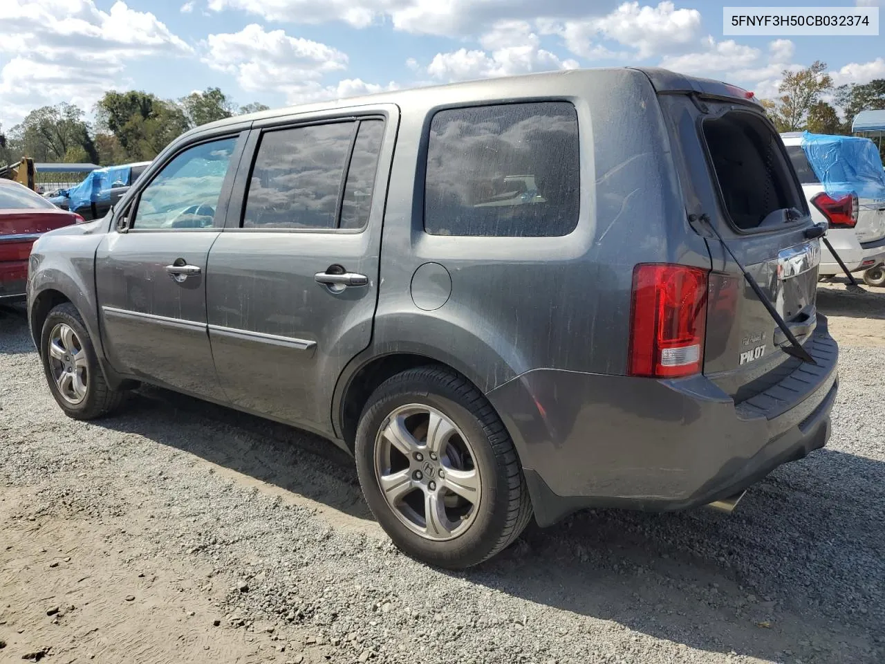 2012 Honda Pilot Exl VIN: 5FNYF3H50CB032374 Lot: 74638944