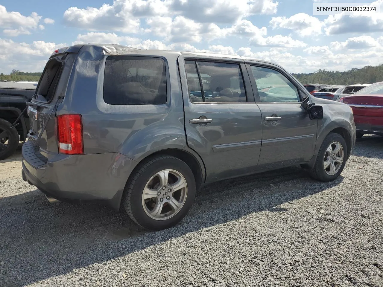 2012 Honda Pilot Exl VIN: 5FNYF3H50CB032374 Lot: 74638944