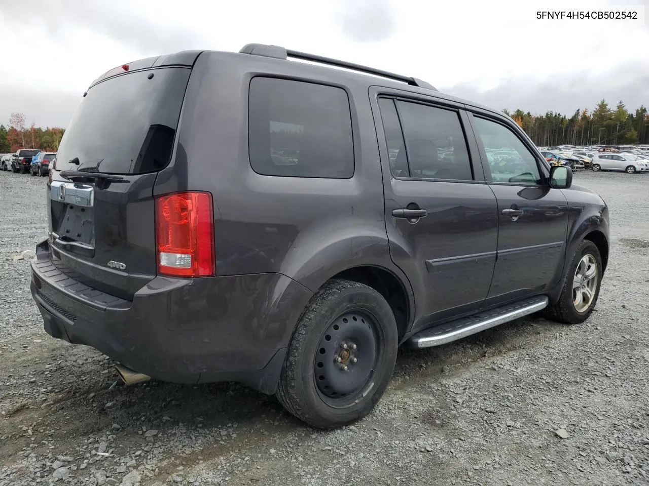 2012 Honda Pilot Exl VIN: 5FNYF4H54CB502542 Lot: 74655834