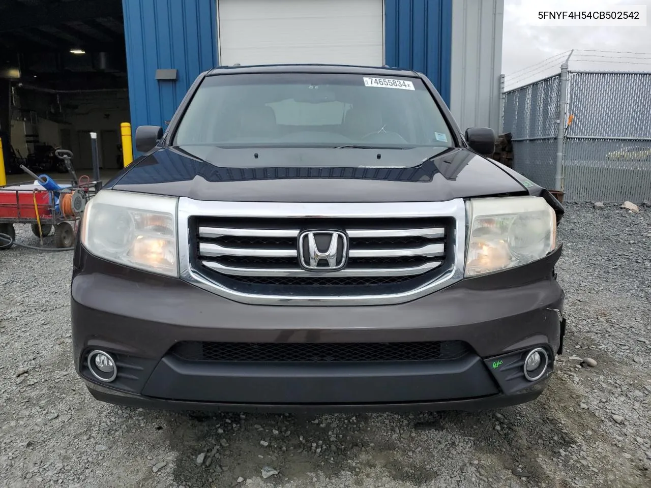 5FNYF4H54CB502542 2012 Honda Pilot Exl