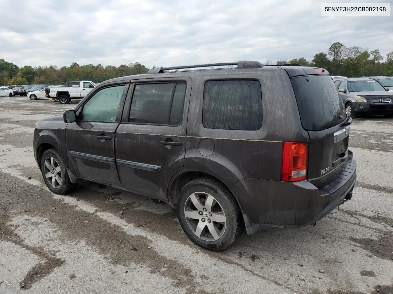 2012 Honda Pilot Lx VIN: 5FNYF3H22CB002198 Lot: 74884174