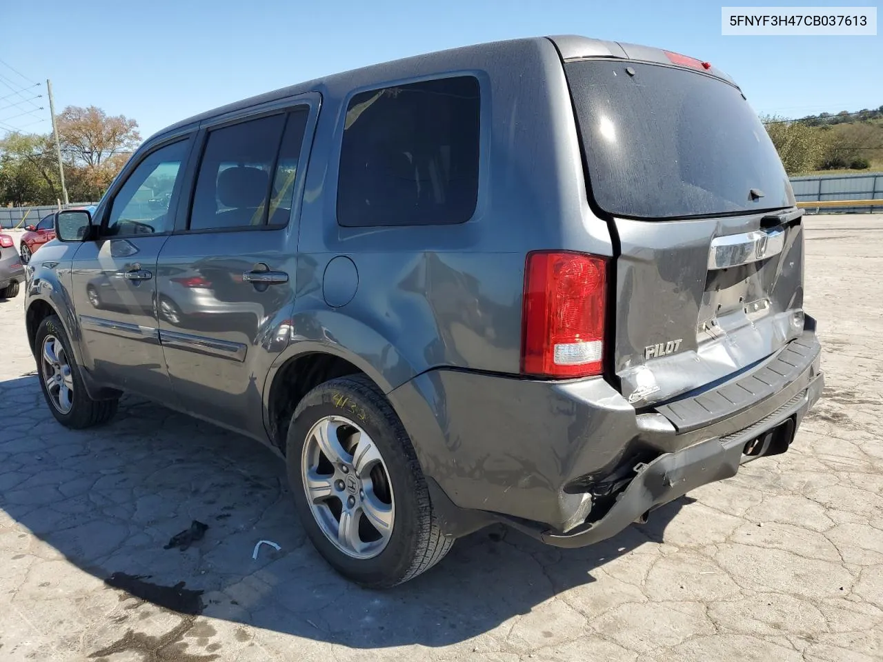 2012 Honda Pilot Ex VIN: 5FNYF3H47CB037613 Lot: 74938324