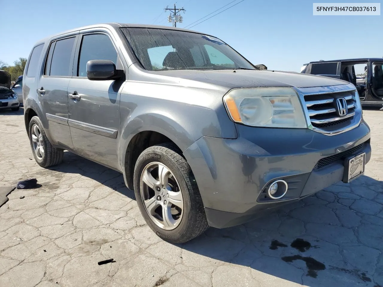 2012 Honda Pilot Ex VIN: 5FNYF3H47CB037613 Lot: 74938324