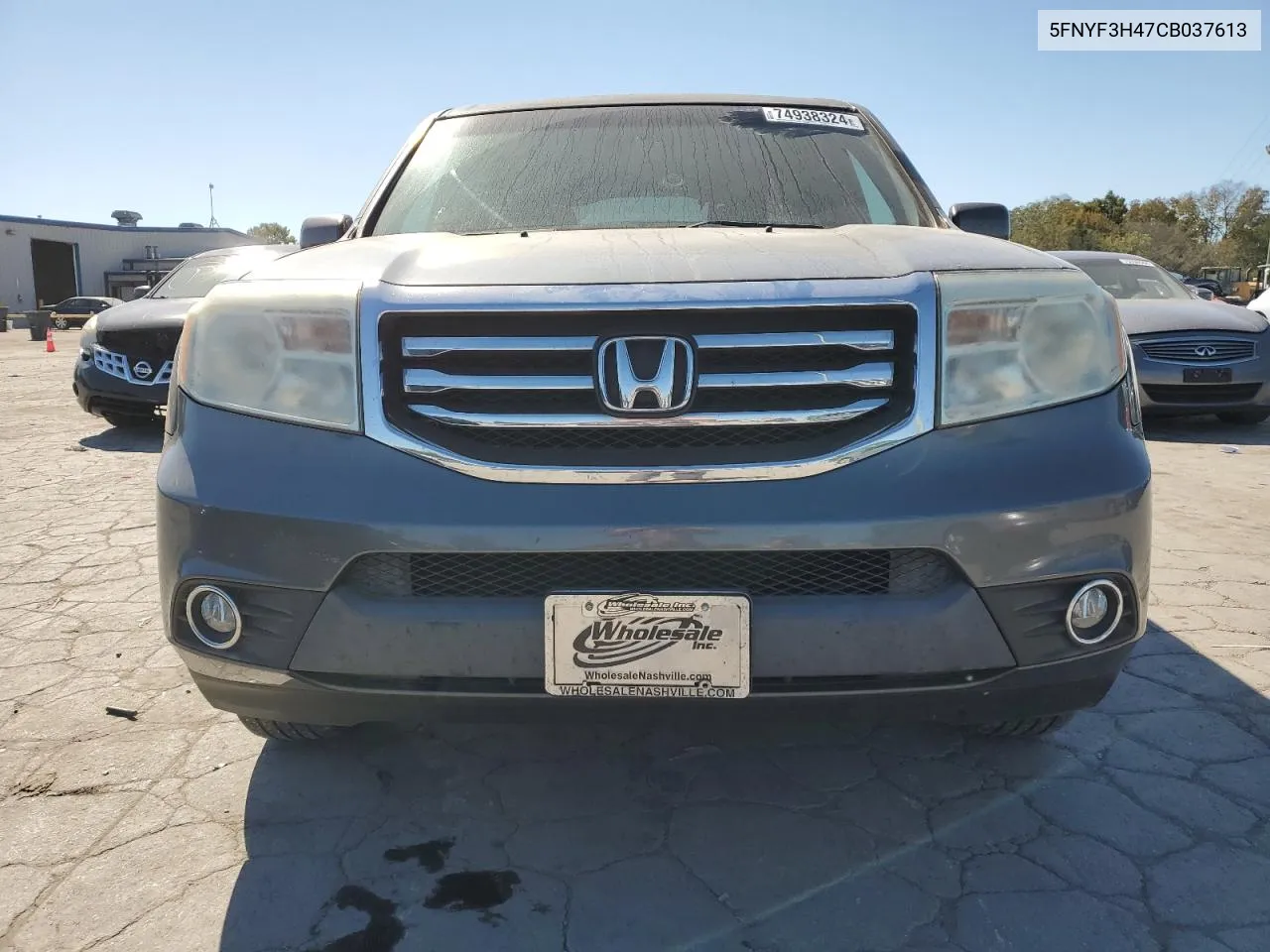 2012 Honda Pilot Ex VIN: 5FNYF3H47CB037613 Lot: 74938324