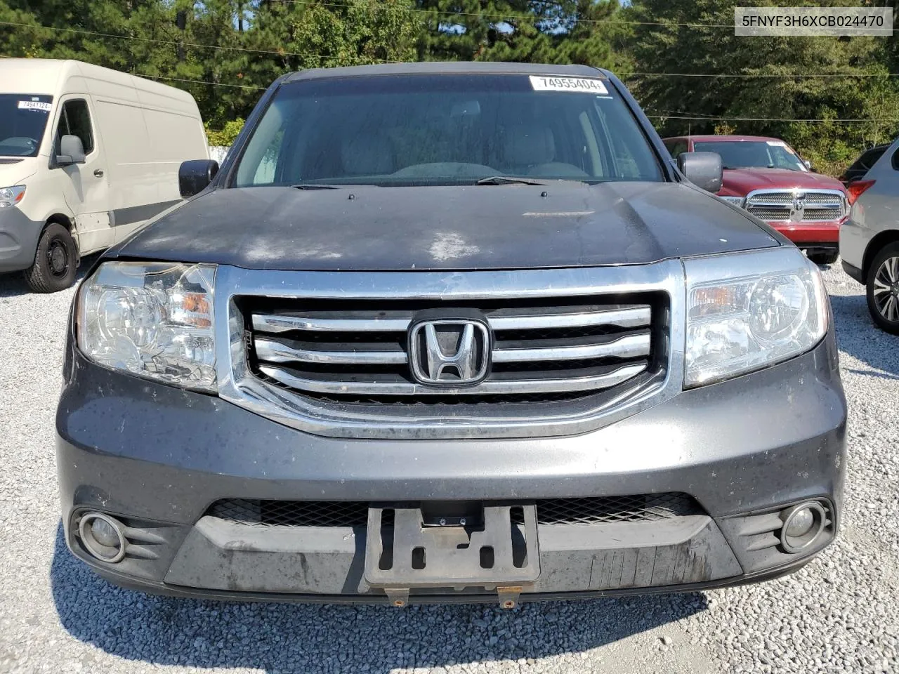 2012 Honda Pilot Exl VIN: 5FNYF3H6XCB024470 Lot: 74955404