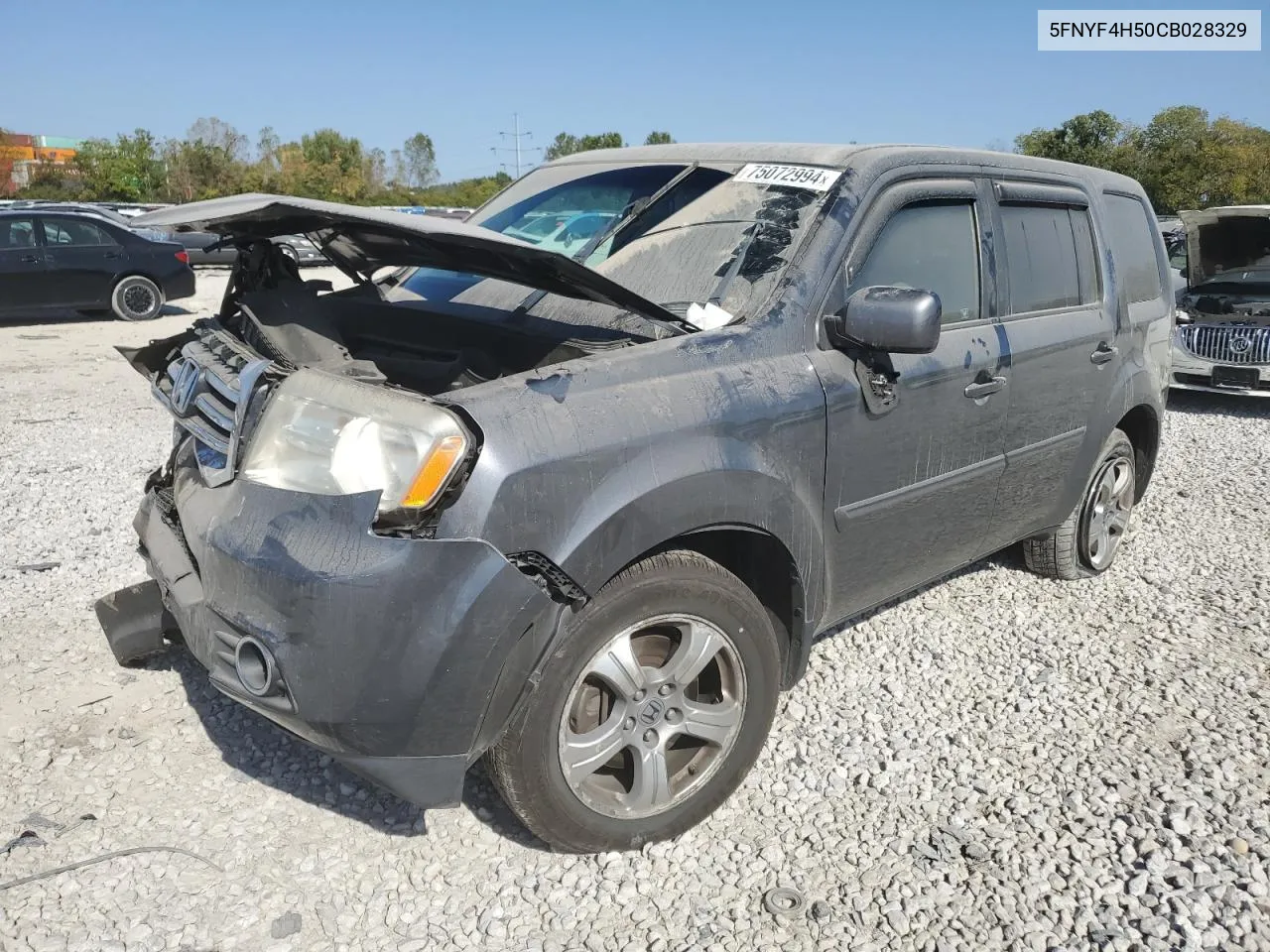 2012 Honda Pilot Exl VIN: 5FNYF4H50CB028329 Lot: 75072994