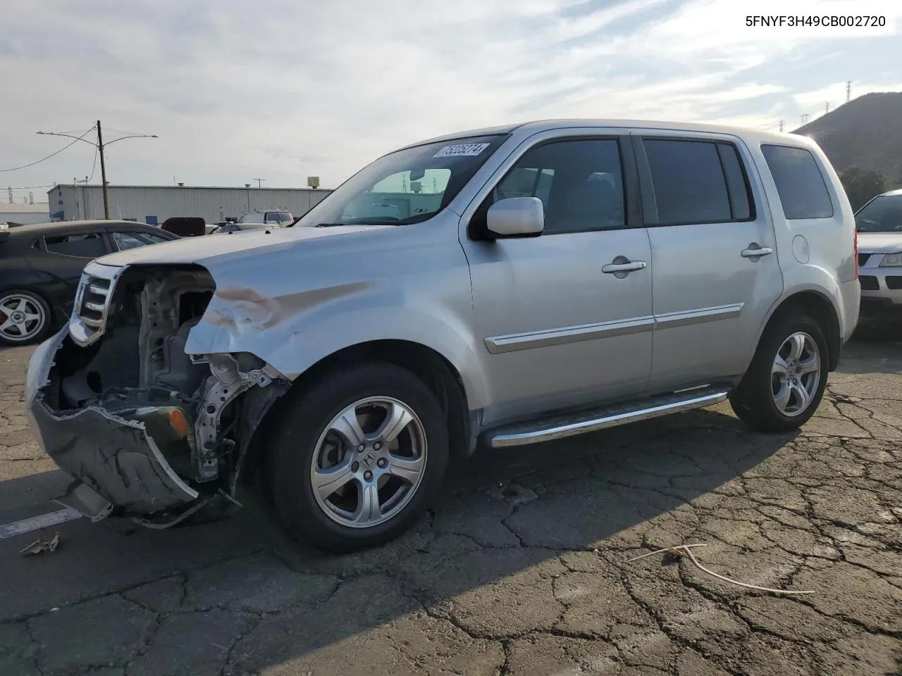 2012 Honda Pilot Ex VIN: 5FNYF3H49CB002720 Lot: 75225274