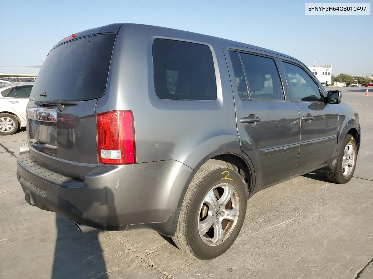 2012 Honda Pilot Exl VIN: 5FNYF3H64CB010497 Lot: 75226154