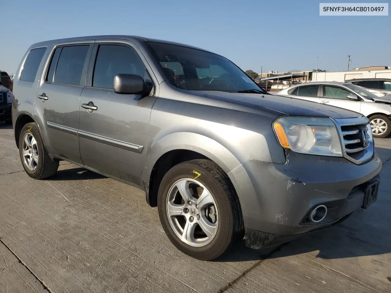 2012 Honda Pilot Exl VIN: 5FNYF3H64CB010497 Lot: 75226154