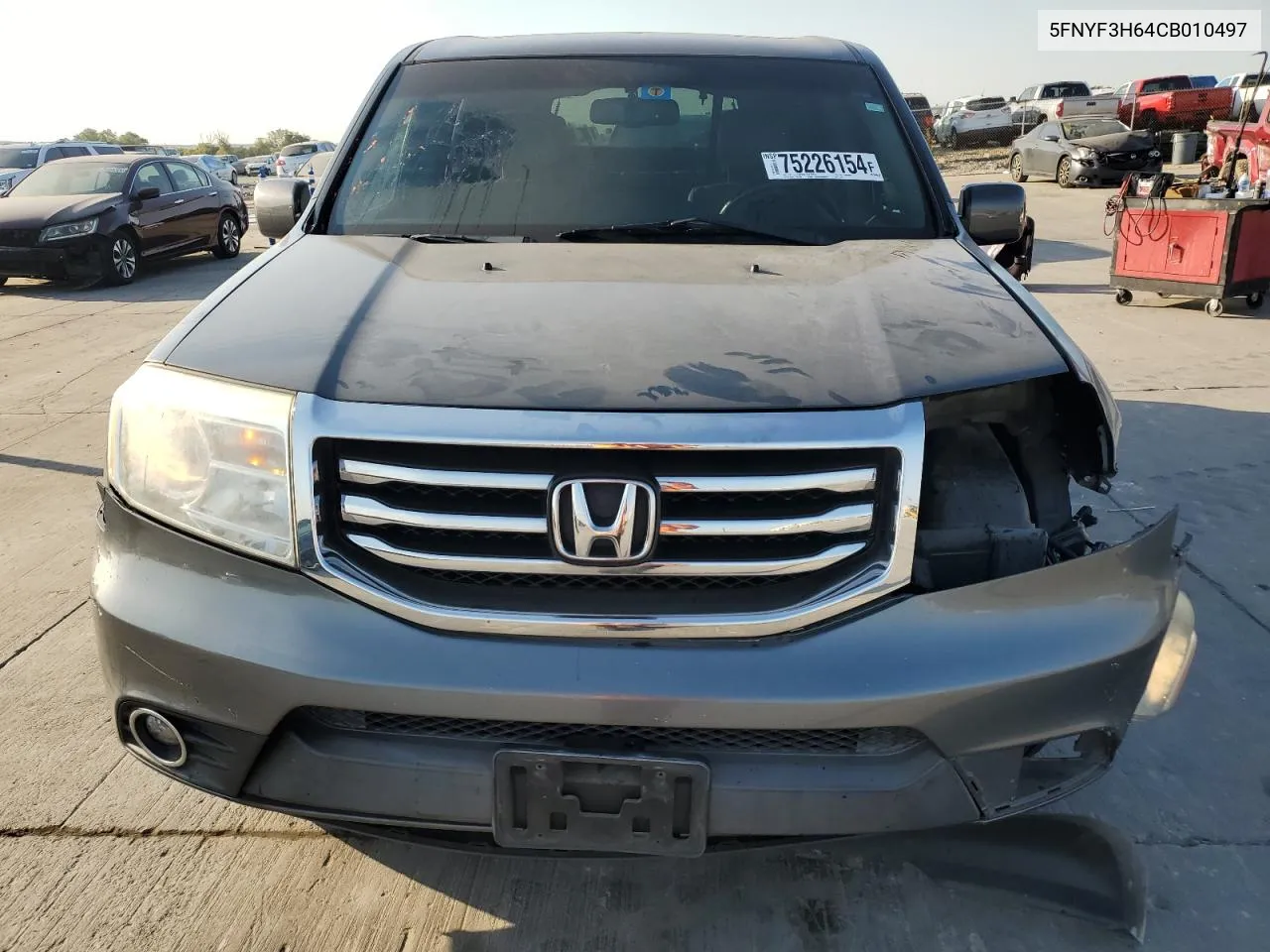 5FNYF3H64CB010497 2012 Honda Pilot Exl