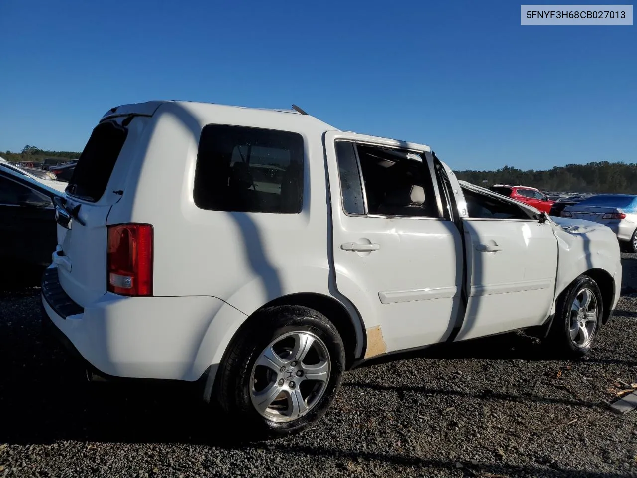 2012 Honda Pilot Exl VIN: 5FNYF3H68CB027013 Lot: 75325704