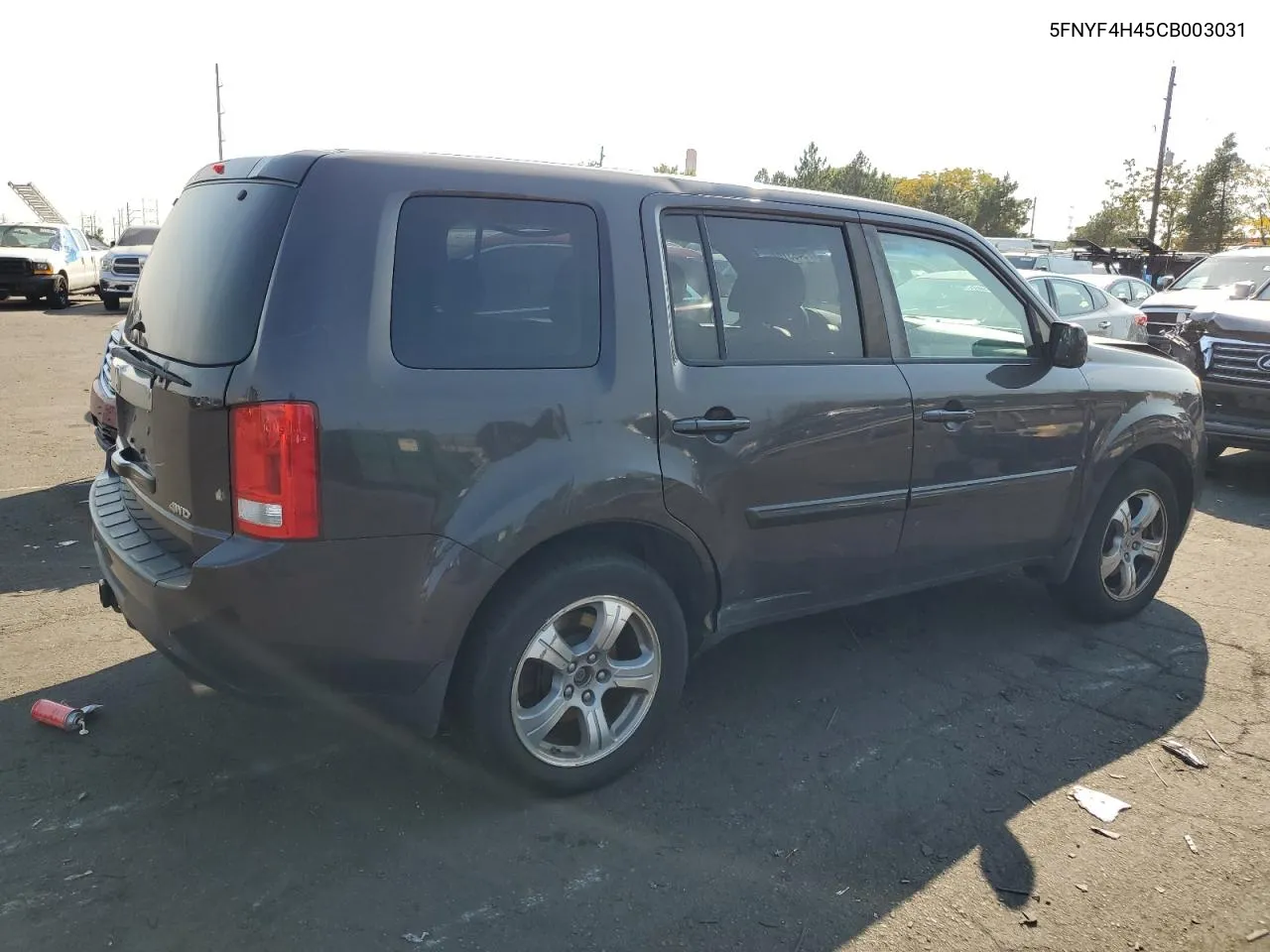 2012 Honda Pilot Ex VIN: 5FNYF4H45CB003031 Lot: 75463104