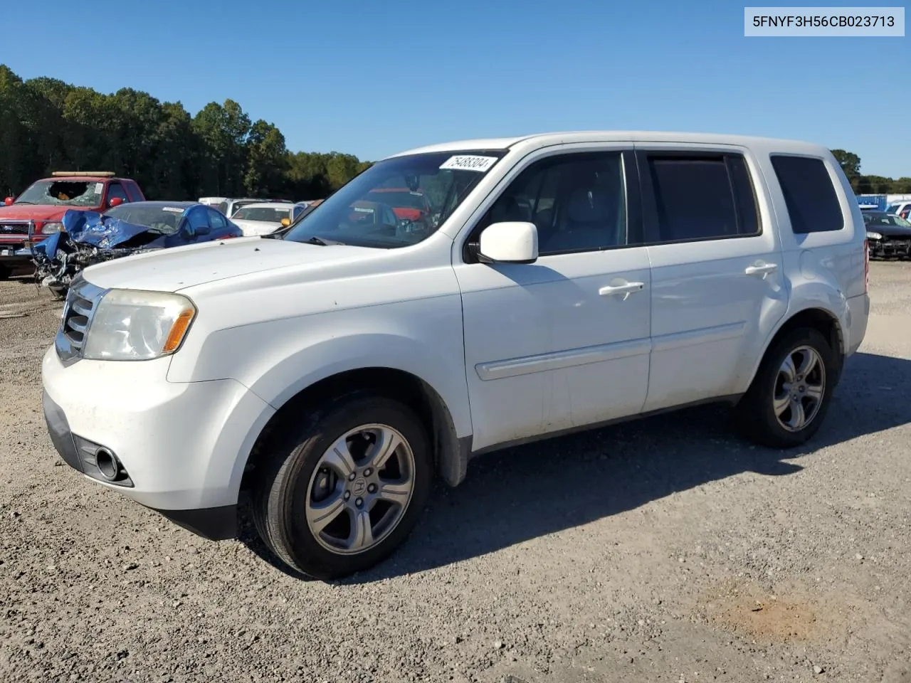 2012 Honda Pilot Exl VIN: 5FNYF3H56CB023713 Lot: 75488304