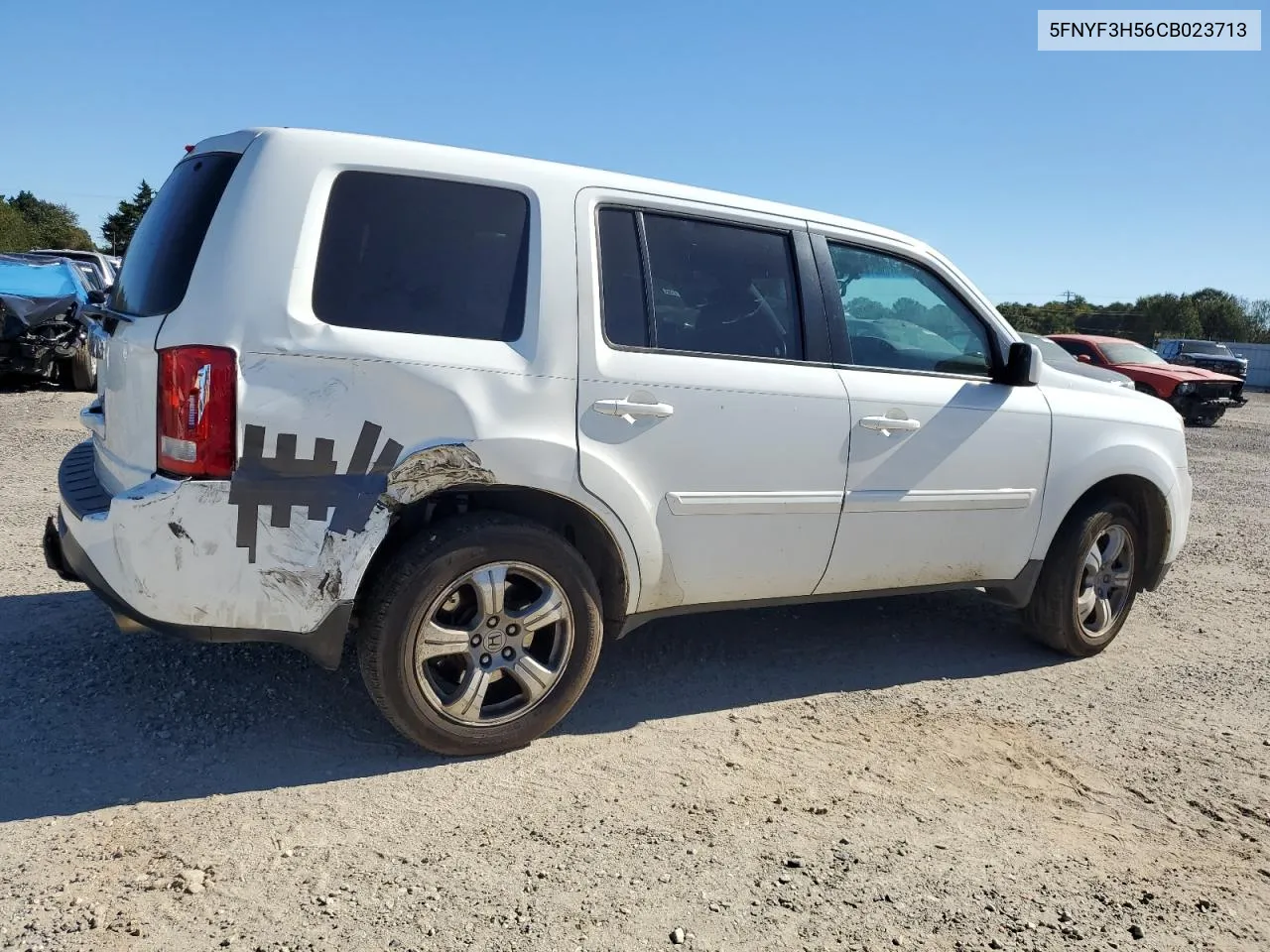 2012 Honda Pilot Exl VIN: 5FNYF3H56CB023713 Lot: 75488304