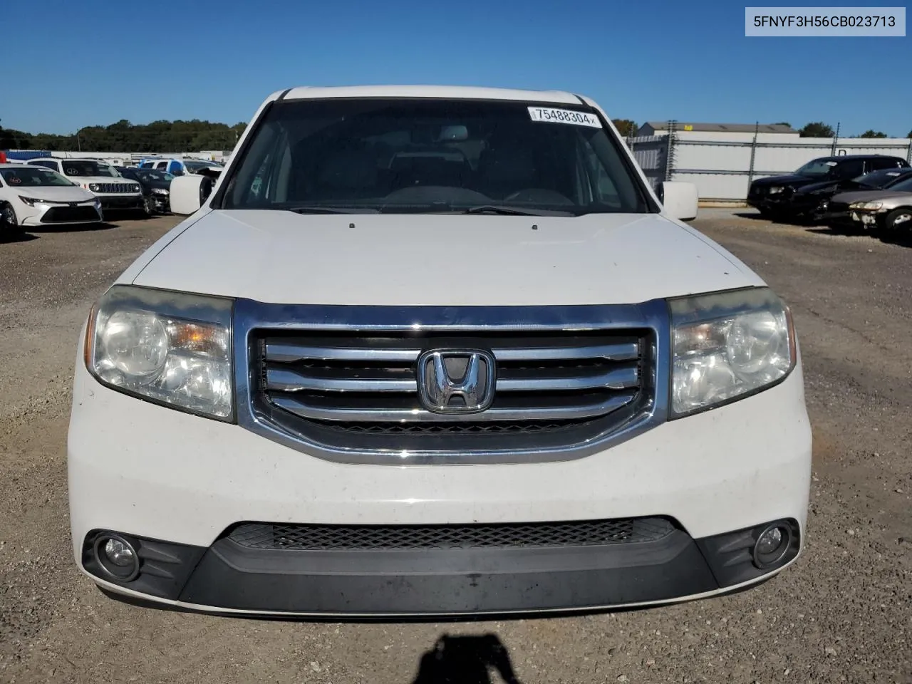 2012 Honda Pilot Exl VIN: 5FNYF3H56CB023713 Lot: 75488304