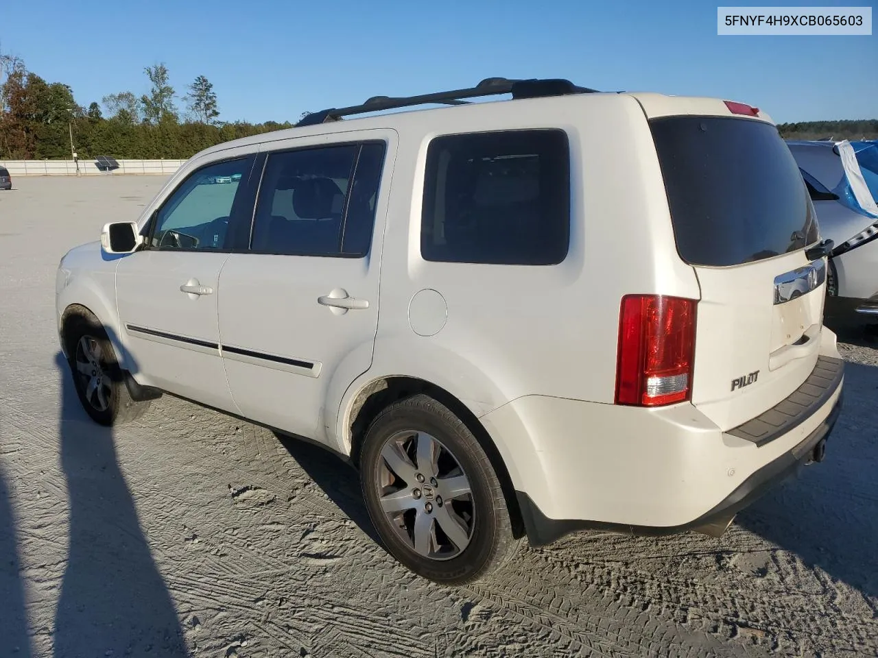 2012 Honda Pilot Touring VIN: 5FNYF4H9XCB065603 Lot: 75697724