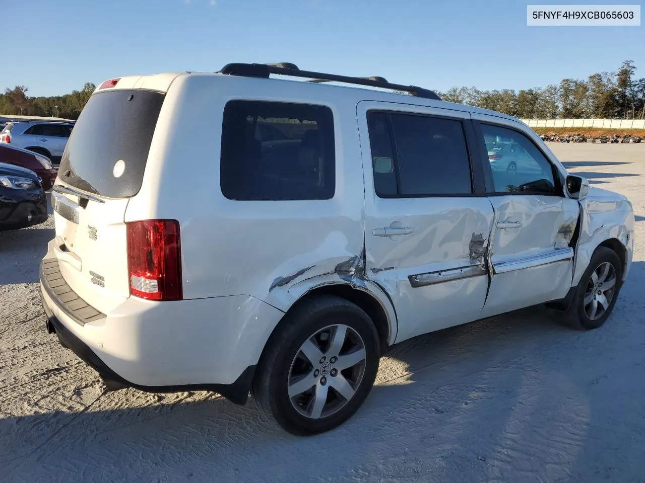 2012 Honda Pilot Touring VIN: 5FNYF4H9XCB065603 Lot: 75697724