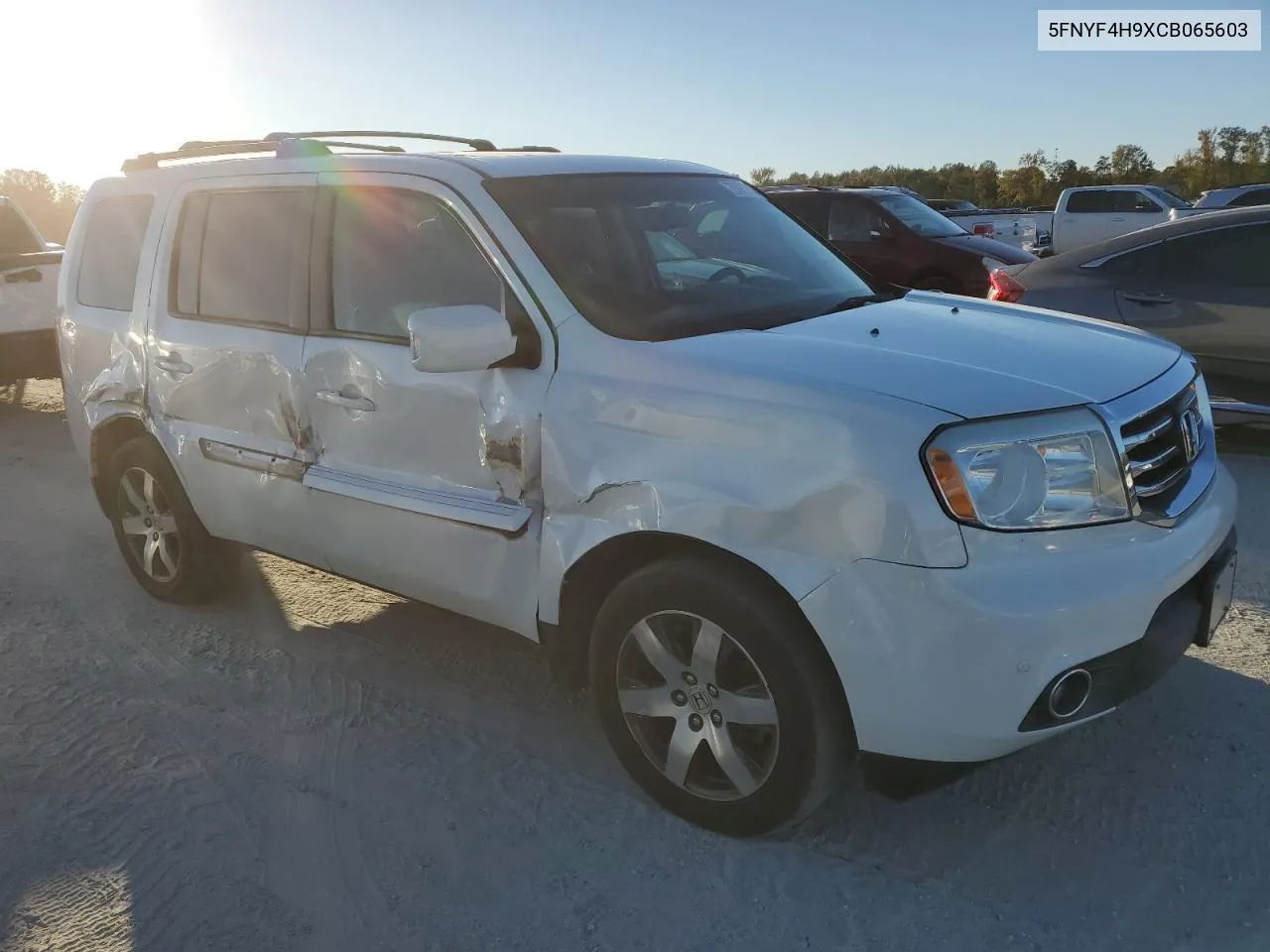 2012 Honda Pilot Touring VIN: 5FNYF4H9XCB065603 Lot: 75697724