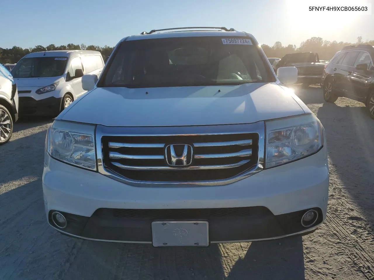 2012 Honda Pilot Touring VIN: 5FNYF4H9XCB065603 Lot: 75697724