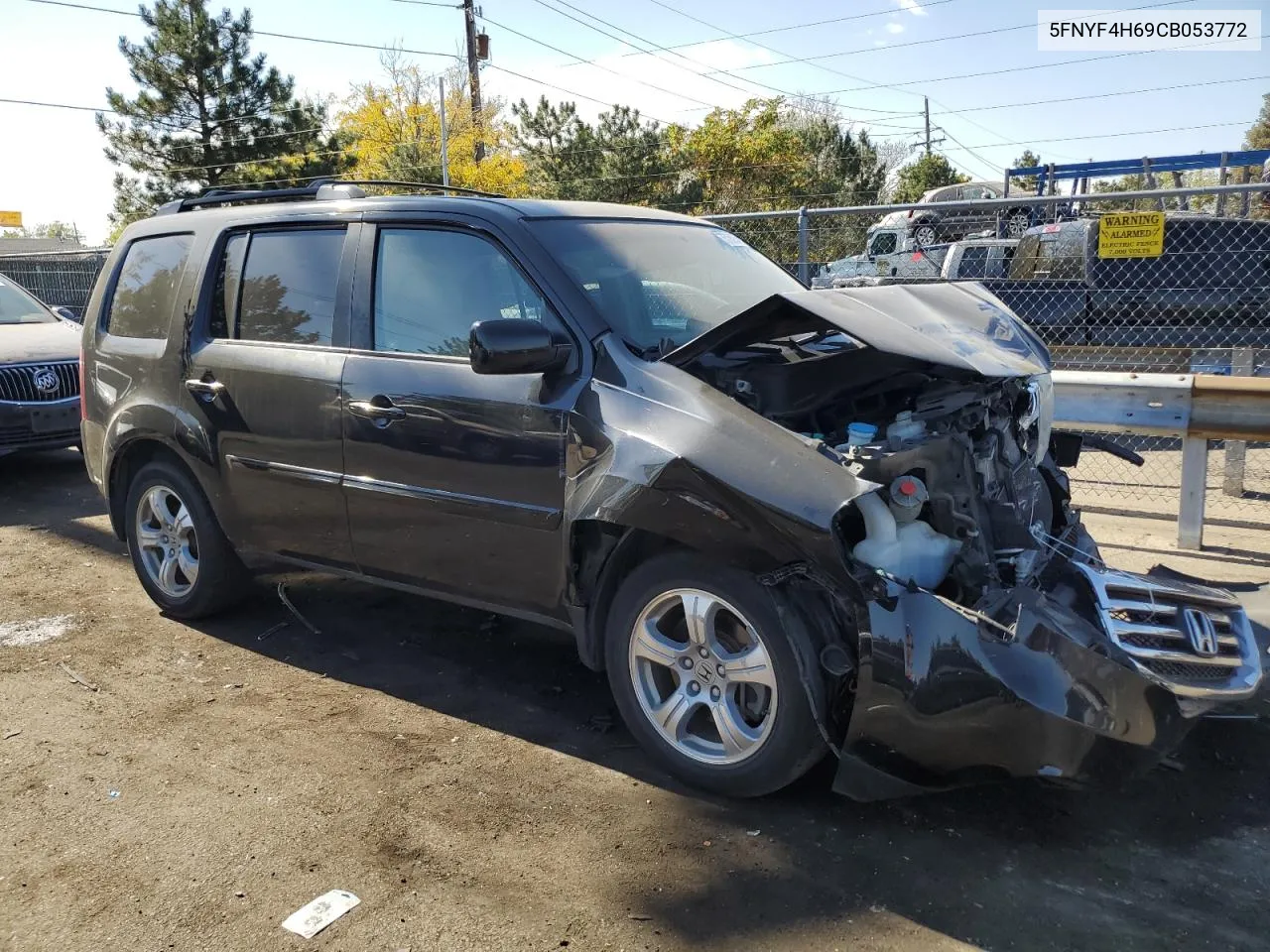 2012 Honda Pilot Exl VIN: 5FNYF4H69CB053772 Lot: 75765934